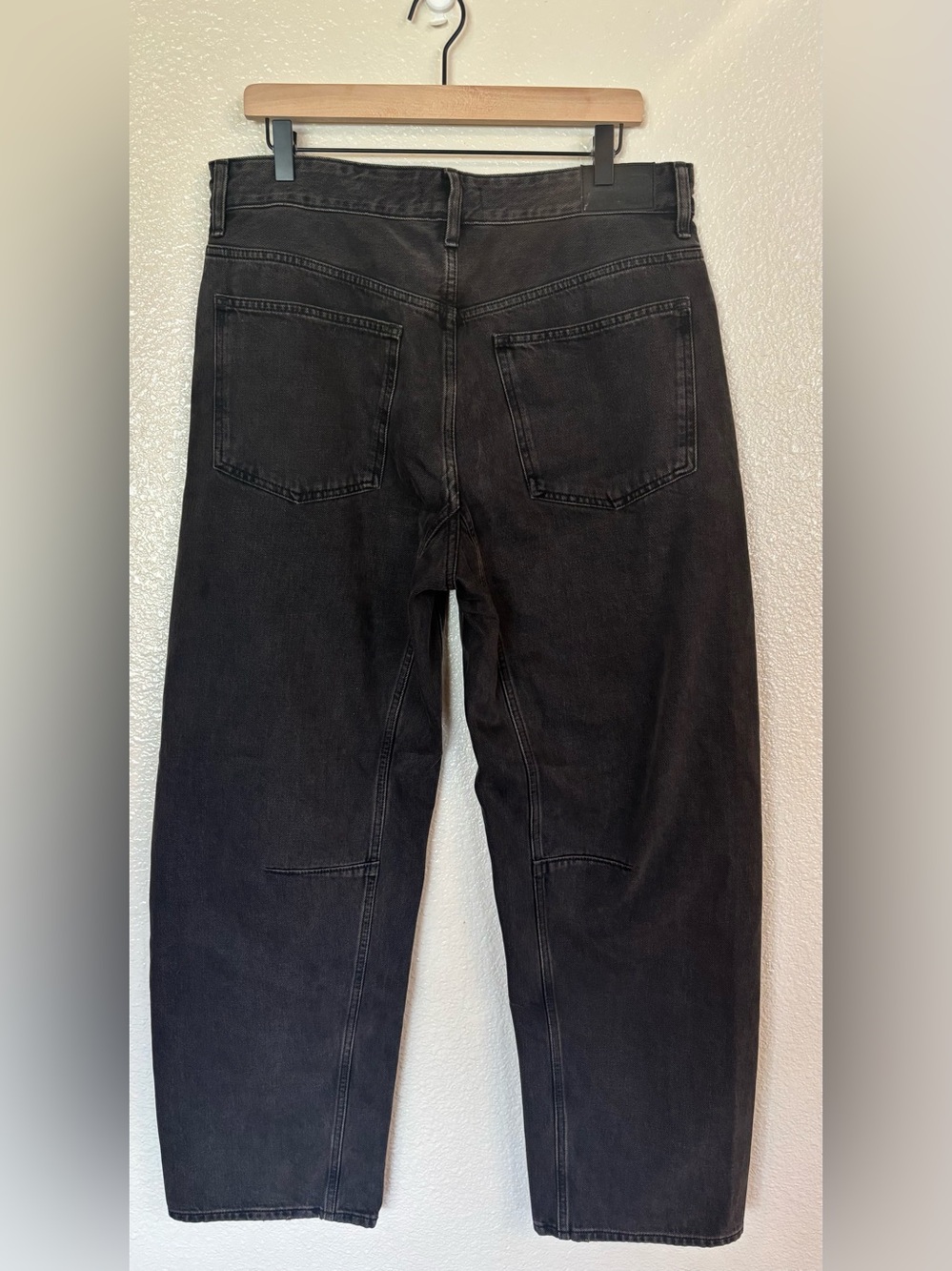Madewell Washed Charcoal Barrel Jeans - Picture 3 of 7